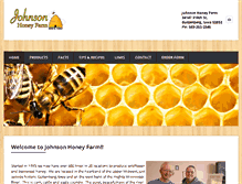 Tablet Screenshot of johnsonhoneyfarm.com